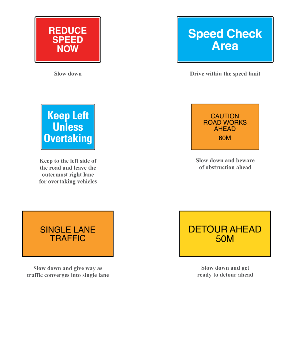 Official handbook crop for regulatory signs